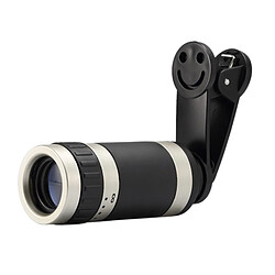 Acheter Wewoo Pour Smartphone Noir Universel 8x Zoom Télescope Téléobjectif Lentille avec Smile Clip