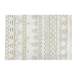 Lorena Canals Tapis bohème beige à motifs - 170 x 240 cm