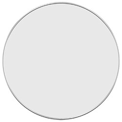 Maison Chic Miroir mural | Miroir Décoration pour Maison Salle de Bain Argenté 50 cm Rond -GKD45808