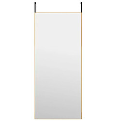 vidaXL Miroir de porte Doré 40x100 cm Verre et aluminium