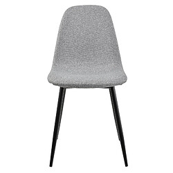 Helloshop26 Lot de 2 chaises de salle à manger sièges rembourrés pieds métalliques 86 cm gris 03_0005745