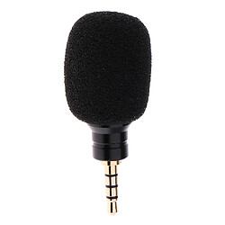 mini microphone micro 3.5mm pour téléphone portable ipad smartphone ordinateur portable noir