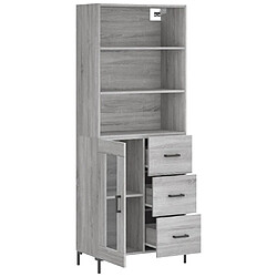 Acheter Maison Chic Buffet,Meuble de Rangement,commode pour salon,Cuisine Sonoma gris 69,5x34x180 cm Bois d'ingénierie -MN21488