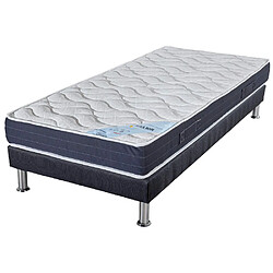 Ebac Matelas mousse + Sommier SR9 Deco 90x200 Melior - H. 20 cm - Soutien ferme