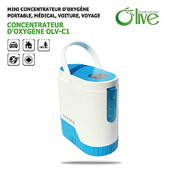 Mini Concentrateur d'Oxygène Portable OLV-C1 Usage Médical, Faible Bruit Moins de 40db, Débit 1-5L/min, Batterie De Secours