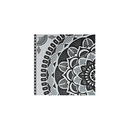 Ac-Deco Set de table en vinyle - Manda - L 45 cm x l 30 cm - Noir et blanc