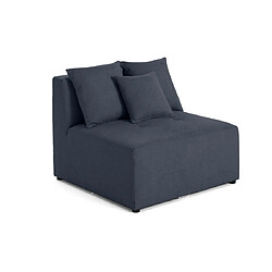 Lisa Design Amalfi - module d'assise sans accoudoirs - 1 place - en tissu Amalfi - module d'assise sans accoudoirs - 1 place - en tissu - Bleu