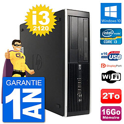 PC HP Compaq 6200 Pro SFF Intel i3-2120 RAM 16Go Disque Dur 2To Windows 10 Wifi · Occasion 