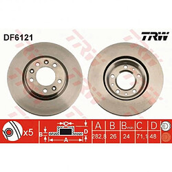 TRW Lot de 2 Disques de frein DF6121