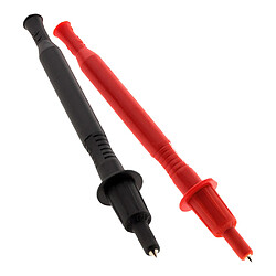 Lot de 2 pointes de touche à ressort Ø4mm: 1 rouge + 1 noire - Zenitech 