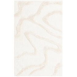 Hadorn Tapis shaggy 185x125 Blanc Thun Arbor 