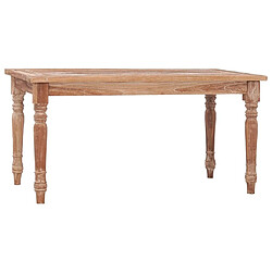 Maison Chic Table basse,Table Console Table d'appoint, Table pour salon Batavia 90x50x45 cm Blanchie Bois de teck solide -MN95168