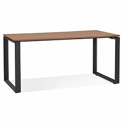 Paris Prix Bureau Design Abigano 160cm Noyer & Noir 