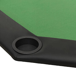 Acheter vidaXL Table de poker pliable 8 joueurs Vert 108x108x75 cm