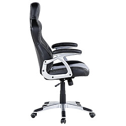 Acheter Beliani Chaise de bureau Cuir PU Noir EXPLORER