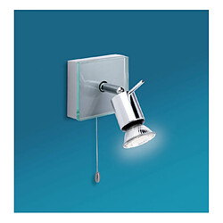 Luminaire Center Spot Aqua, aluminium et verre