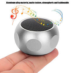 Avis ComfortXL Mini haut-parleur bluetooth portable mignon, enceinte sans fil compacte avec dragonne pour la douche, le vélo, la voiture et les voyages - argent