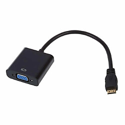 INECK® Cable Adaptateur Mini HDMI vers VGA Noir