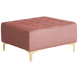 Beliani Pouf ottoman rose ABERDEEN