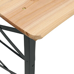 Acheter vidaXL Table à bière pliable 170x50x75/105 cm bois massif de sapin