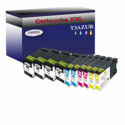 Lot de 10 Cartouches compatibles Canon PGI1500XL - T3AZUR Lot de 10 Cartouches compatibles pour Canon PGI1500XL (4Bk/2C/2M/2Y) - T3AZUR