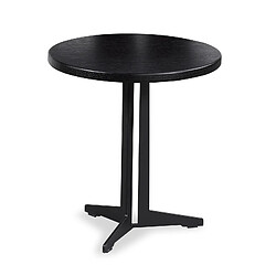 Table d'Appoint en Bois et Métal Ronde Oslo Pärumm Noir Ø45x45 cm 