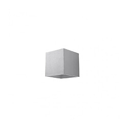 Luminaire Center Applique murale QUAD aluminium gris 1 ampoule pas cher