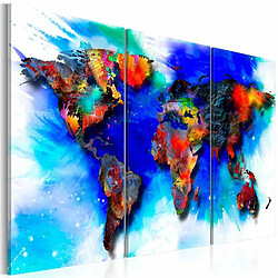 Paris Prix Tableau Imprimé Rainbow Map 80 x 120 cm 