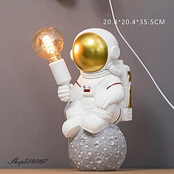 Acheter Universal Lampe de bureau astronaute moderne art deco resine lampe table chambre idee salon grenier deco espace homme bureau lampe led (applique murale strip)