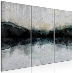 Decoshop26 Tableau toile de décoration murale impression premium en partie sur châssis en bois motif Mountain Surface of the Lake (3 Parts)120x80 cm 11_0013542