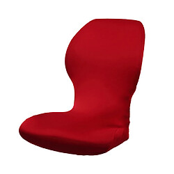 élastique pivotant chaise d'ordinateur housse de siège de bureau protecteur vin rouge Antimacassar de tabouret de siège