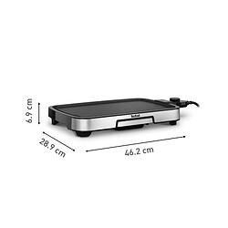 Plancha électrique anti-adhésif 2000w 40.1 x 24.9cm - CB630D10 - TEFAL pas cher