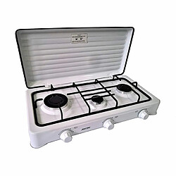 Avis Cuisinière à gaz portable pour le camping, 3 brûleurs, blanc, , Blanc, MPM, KN-03/1K