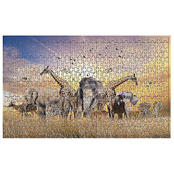 Universal 500 pièces Avion Puzzle Jouets éducatifs Puzzle Lumières Animaux sauvages