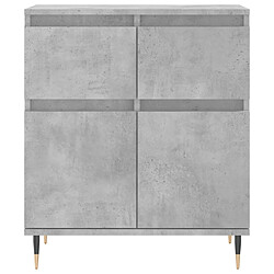 Maison Chic Buffet,Meuble de Rangement,commode pour salon,Cuisine Gris béton 60x35x70 cm Bois d'ingénierie -MN53460 pas cher