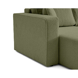 Acheter Bestmobilier Topaze - canapé panoramique en U - 7 places - convertible avec coffre - en tissu bouclette