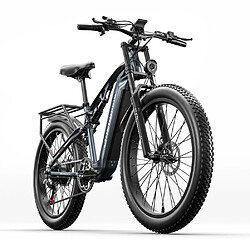 Shengmilo MX05 Vélo Électrique 1000W Moteur 17.5AH Samsung Batterie Électrique 26" Gris VTT