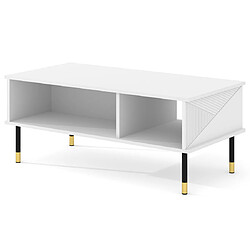 Bestmobilier Kirua - table basse - 110 cm Kirua - table basse - 110 cm - Blanc