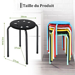 Acheter Helloshop26 Tabourets empilables 30 x 40,5 cm cadre en métal joint en forme de X stable pour cuisine bistro multicolore 20_0006581