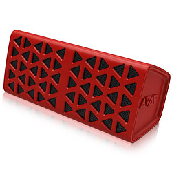 Yonis Enceinte Bluetooth TWS Design Triangle Enceinte Bluetooth Design Triangle 3D TWS Carte TF FM AUX Appel Mains-Libres Rouge YONIS