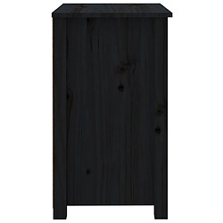 Acheter Maison Chic Table de chevet - Table de Nuit Noir 50x35x61,5 cm Bois de pin massif