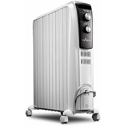 DeLonghi radiateur bain d'huile avec thermostat réglable 2500 W Blanc