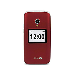 Doro 2424 Téléphone mobile avec couvercle Rouge/Blanc