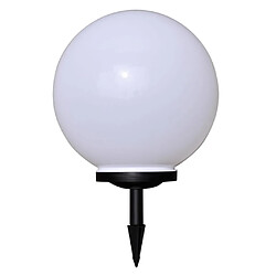 vidaXL 2 pcs Lampes d'allée d'extérieur à LED 40 cm et piquet au sol