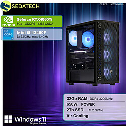 Sedatech PC Gamer Pro • Intel i5-13400F • RTX4060Ti • 32 Go RAM • 2To SSD M.2 • Windows 11