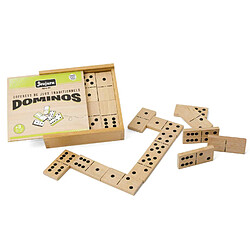 Jeujura Coffret jeu de grands dominos en bois 