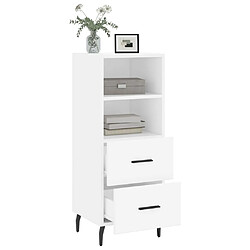 Acheter Maison Chic Buffet,Meuble de Rangement,commode pour salon,Cuisine blanc 34,5x34x90 cm bois d'ingénierie -MN71977