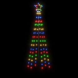 Avis vidaXL Sapin de Noël avec piquet Coloré 108 LED 180 cm