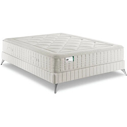 Simmons Ensemble Matelas Sommier 160 x 200 First FR4 + sommier 1620 + pieds