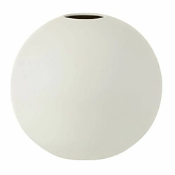 Paris Prix Vase Design Boule Céramique 25cm Blanc Mat 